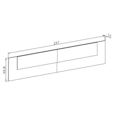 Cabezal + Dos Mesitas de Noche,Acabado en Cambrian y Blanco