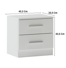 Cabecero y 2 mesitas Color Blanco Estilo Nórdico - Cabecero Camas 150 Cabecero y 2 mesitas Color Blanco Estilo Nórdico - Cabecero Camas 150